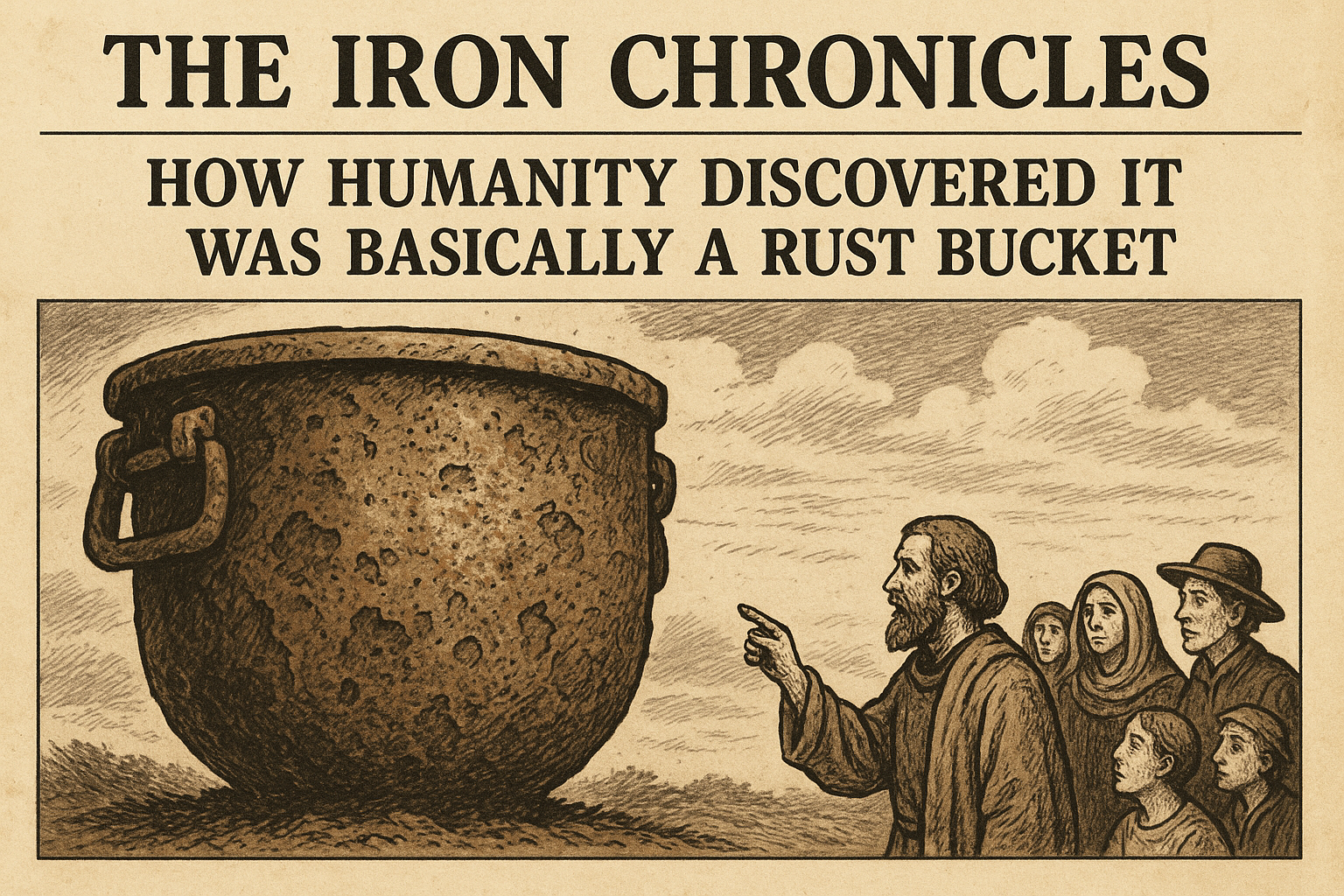 🩸 The Iron Chronicles: How Humanity Discovered It Was Basically a Rust Bucket