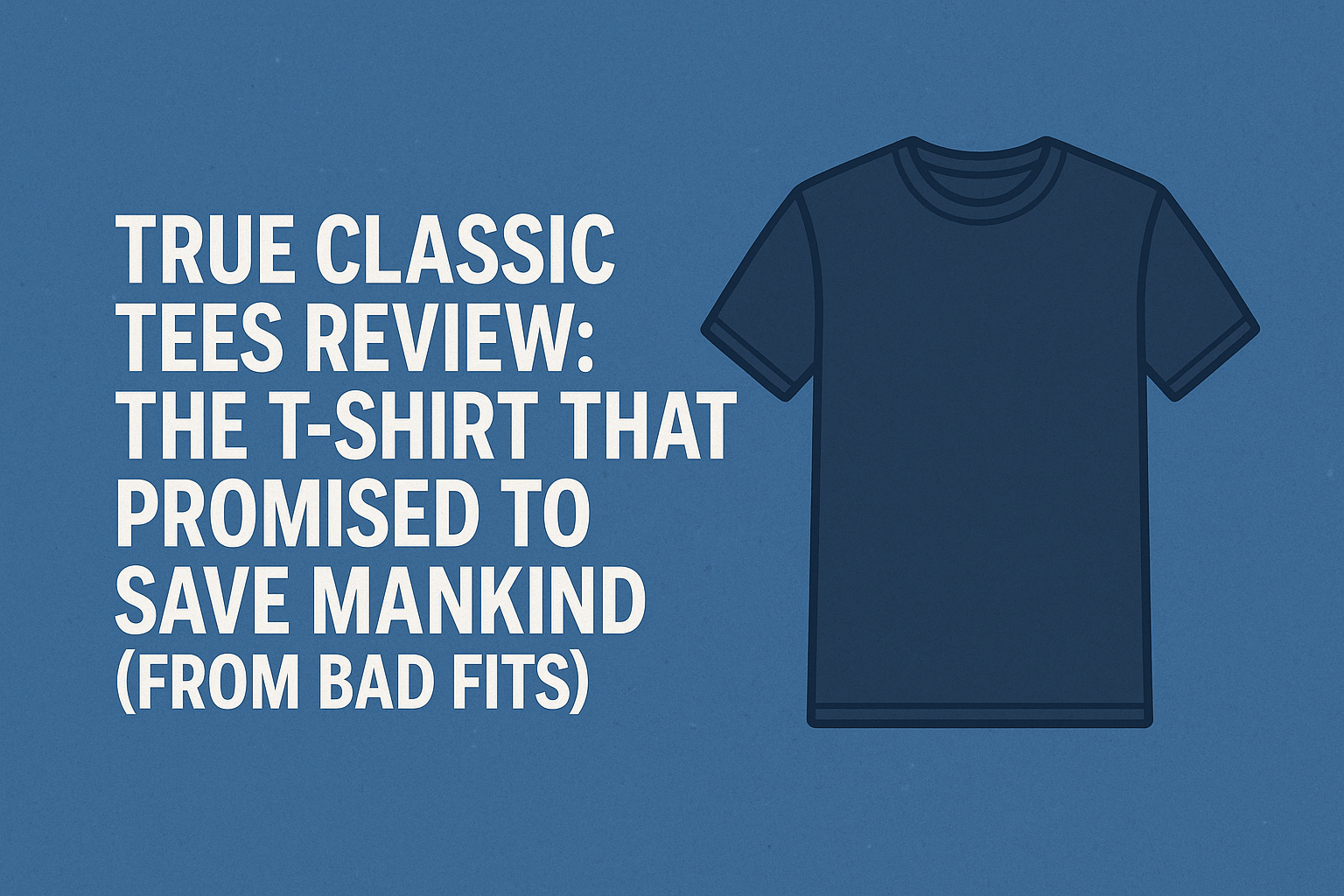 👕 True Classic Tees Review: The T-Shirt That Promised to Save Mankind (From Bad Fits)